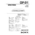 SONY CDP-D11 Owner's Manual cover photo