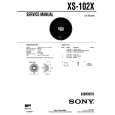 SONY XS102X Service Manual cover photo