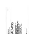 SONY ACV35 Owner's Manual cover photo