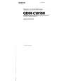 SONY GDM-CW100 Owner's Manual cover photo