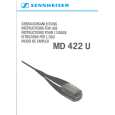 SENNHEISER MD 422 Owner's Manual cover photo