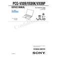 SONY PCGVX89 Service Manual cover photo