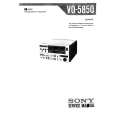 SONY VO5850 Service Manual cover photo