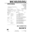 SONY MHCDX5 Service Manual cover photo
