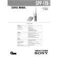SONY SPP115 Service Manual cover photo