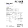 SONY MV7101DS Service Manual cover photo