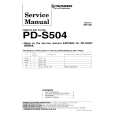 PIONEER PDS504 Service Manual cover photo