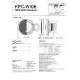 KENWOOD KFCW106 Service Manual cover photo