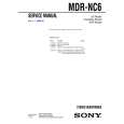 SONY MDRNC6 Service Manual cover photo