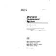 SONY MHC-R700 Owner's Manual cover photo
