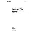 SONY CDP-C725 Owner's Manual cover photo