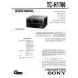 SONY TC-H1700 Service Manual cover photo