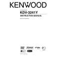 KENWOOD KDV-3241Y Owner's Manual cover photo