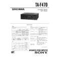 SONY TAF470 Service Manual cover photo