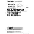 PIONEER GM-D7400M/XS/ES Service Manual cover photo