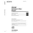 SONY CDXM9905X Owner's Manual cover photo