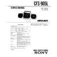 SONY CFS-905L Service Manual cover photo
