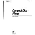 SONY CDP-297 Owner's Manual cover photo