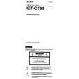 SONY ICF-C760 Owner's Manual cover photo