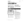 SONY CFD-808 Owner's Manual cover photo