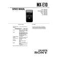 SONY MXE10 Service Manual cover photo