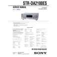 SONY STRDA2100ES Service Manual cover photo