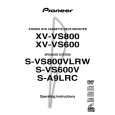 PIONEER XV-VS600/DDXJ/RB Owner's Manual cover photo