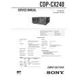 SONY CDPCX240 Service Manual cover photo