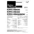 PIONEER KPH4800ES Service Manual cover photo