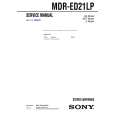 SONY MDRED21LP Service Manual cover photo