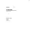 SONY ICD-55 Owner's Manual cover photo