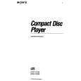 SONY CDP-C235 Owner's Manual cover photo