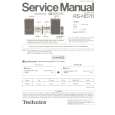 TECHNICS RSHD70/E Service Manual cover photo