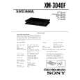 SONY XM3040F Service Manual cover photo