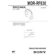 SONY MDRRF830 Service Manual cover photo