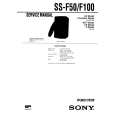 SONY SS-F100 Service Manual cover photo