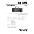 SONY CFS-1045S Service Manual cover photo