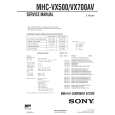 SONY MHCVX500 Service Manual cover photo