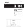TEAC GF-188 Owner's Manual cover photo