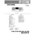 SONY ICFCS750L Service Manual cover photo