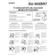 SONY SU40XBR7 Owner's Manual cover photo