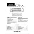 PIONEER SX2900 Owner's Manual cover photo