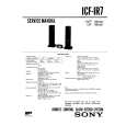 SONY ICF-FR7 Owner's Manual cover photo