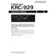 KENWOOD KRC-929 Owner's Manual cover photo