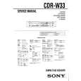 SONY CDRW33 Service Manual cover photo