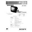 SONY KVX25B Service Manual cover photo