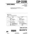 SONY CDP-CX205 Service Manual cover photo