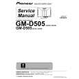PIONEER GMD505 Service Manual cover photo