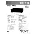 SONY CDP970 Service Manual cover photo
