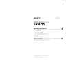 SONY EXR-11 Owner's Manual cover photo